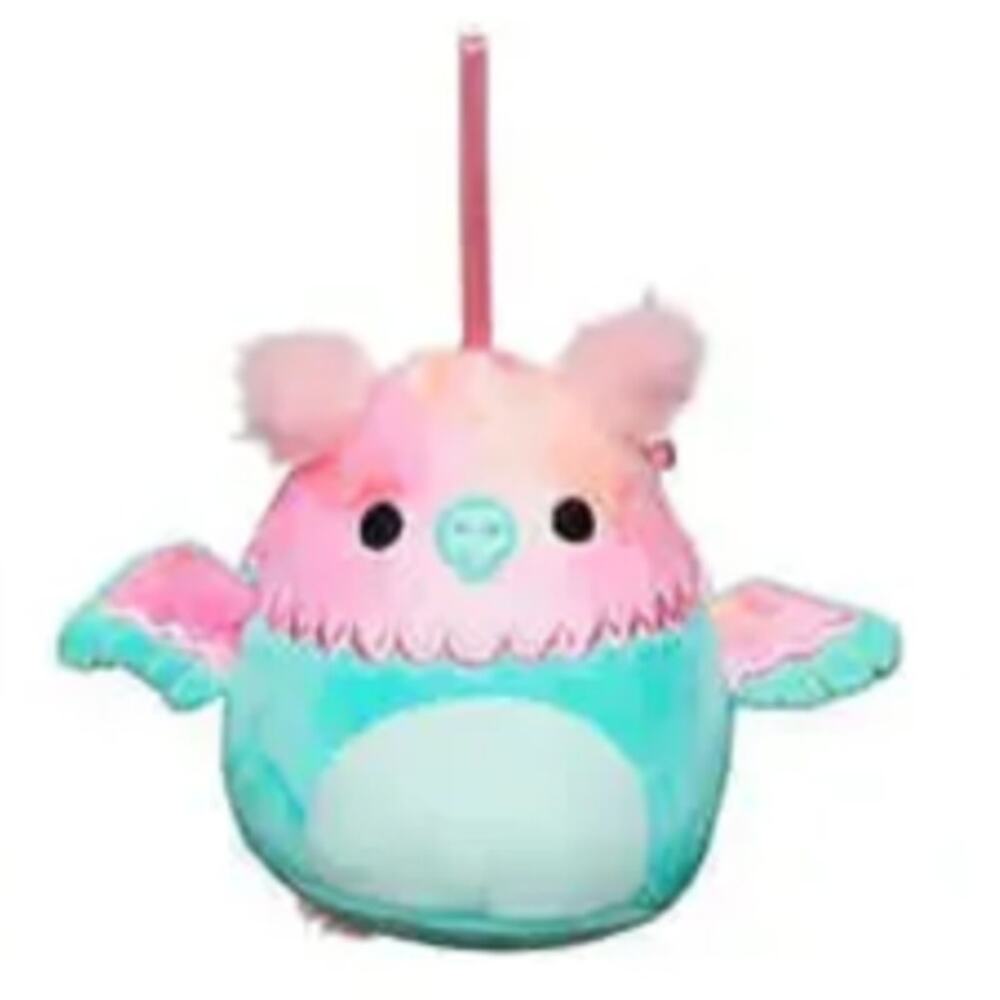 Squishmallow 4" Gala the Griffon Christmas Holiday Plush Ornament NWT Teal Pink